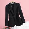 2025 Women's Slim Fit Pink Blazer: Fashionable, Age-Reducing One-Button Professional Suit for Autumn