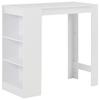 Day and Night - Day and Night High Kitchen Table with White Shelf 110x50x103 Cm