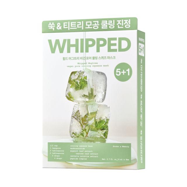 WHIPPED - Mugtree Vegan Pore Cooling Squeeze Mask Set 21ml x 6 sheets