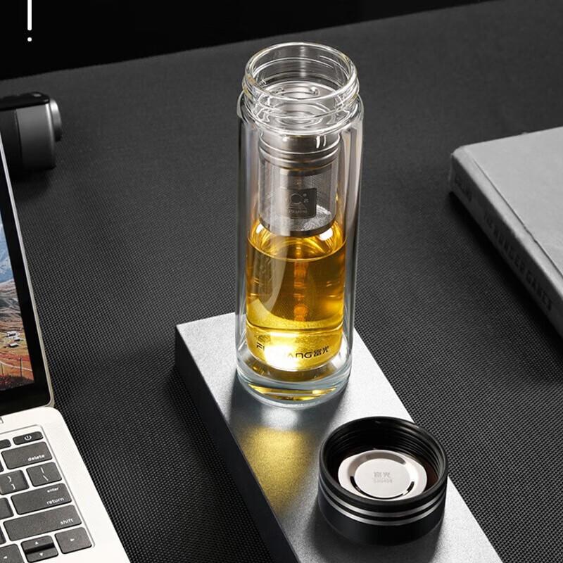 FUGUANG YiZe G2035 Double-Layer Glass Cup 390ml