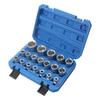 Hexagonal Plum Blossom Socket Wrench Set - 19 to 21 Pieces, Ideal for Car Renovation