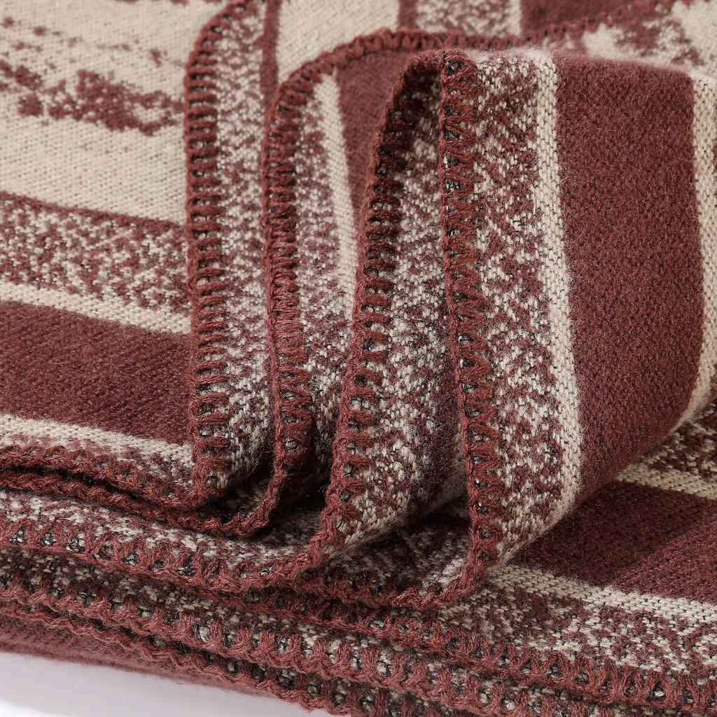 Nische Einfacher Schal Sommer High-End Warm Reise Großer Umhang Mit Gestricktem Schal Frauen