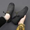 Men Handmade Leather Shoes Black Casual Hiking Shoes Outdoor Grey Walking Driving Shoes Over Sized Brown Slip On