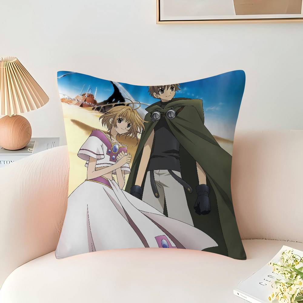 

Anime T-Tsubasa Reservoir Chronicle pillow cover sofa cushion cover home room decoration children gift 16x16Inch