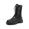 Fashion 2025 New Women Boot Breathable Lace Mesh Lace Up Punk Gothic Ankle Boots Platform Shoes Women Summer Boots Ladies Size 35-45