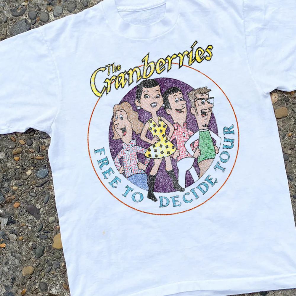 THE CRANBERRIES - FREE TO DECIDE TOUR WHITE T-SHIRT IM0301 Unisex T-Shirt XXXXL