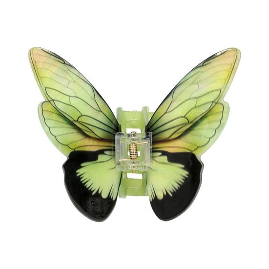 Women Hair Claw Colorful Imitation Butterflies Design Hair Clip Non-Slip Secure Grip Back Head Hair Clip Hair Accessories