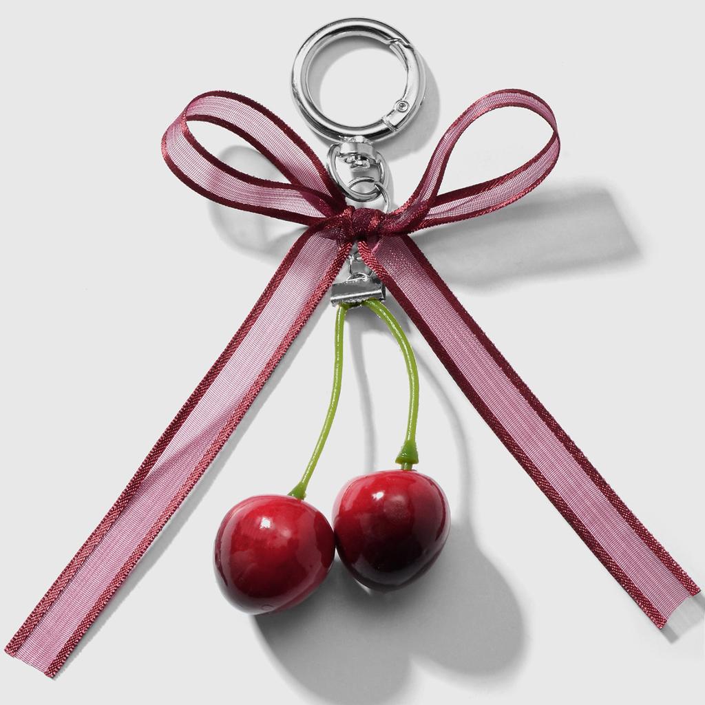 Sweet Lace Bow Beaded Keychain Y2K Phone Charm Pendant Bag Hanging Pendant Fashion Bags Keychain Accessories Cute Gift For Women