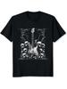 Guitar Skull Graphic Digital Printed T Shirt 220g 1Pcs Streetwear Men's Casual Short Sleeve 100
