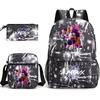 Girls Backpack College Style Large Capacity Lightweight Travel Backpack  Bag Three-Piece Set