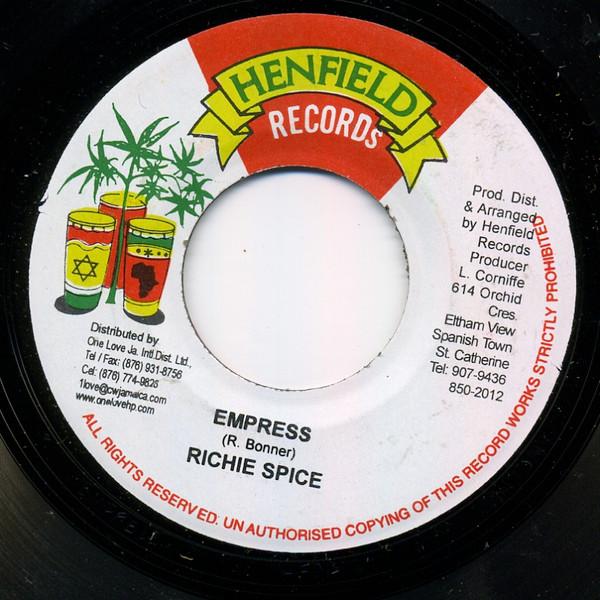 

7inch Record RICHIE SPICE Empress NONE Henfield Record 2005 Jamaica Reggae Ska Dub Used