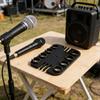8 Slot Microphones Stand Holder Tray For Studio Recording Stage Performances Of Carbon Steel