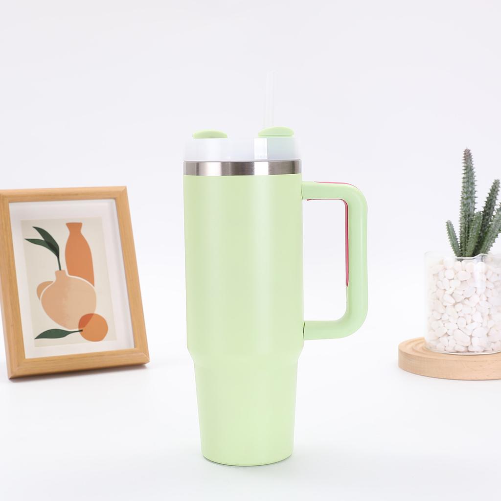 Handle Ice Bully Cup Large Capacity Stainless Steel Thermos Cup with Straw Accompanying Car Cup