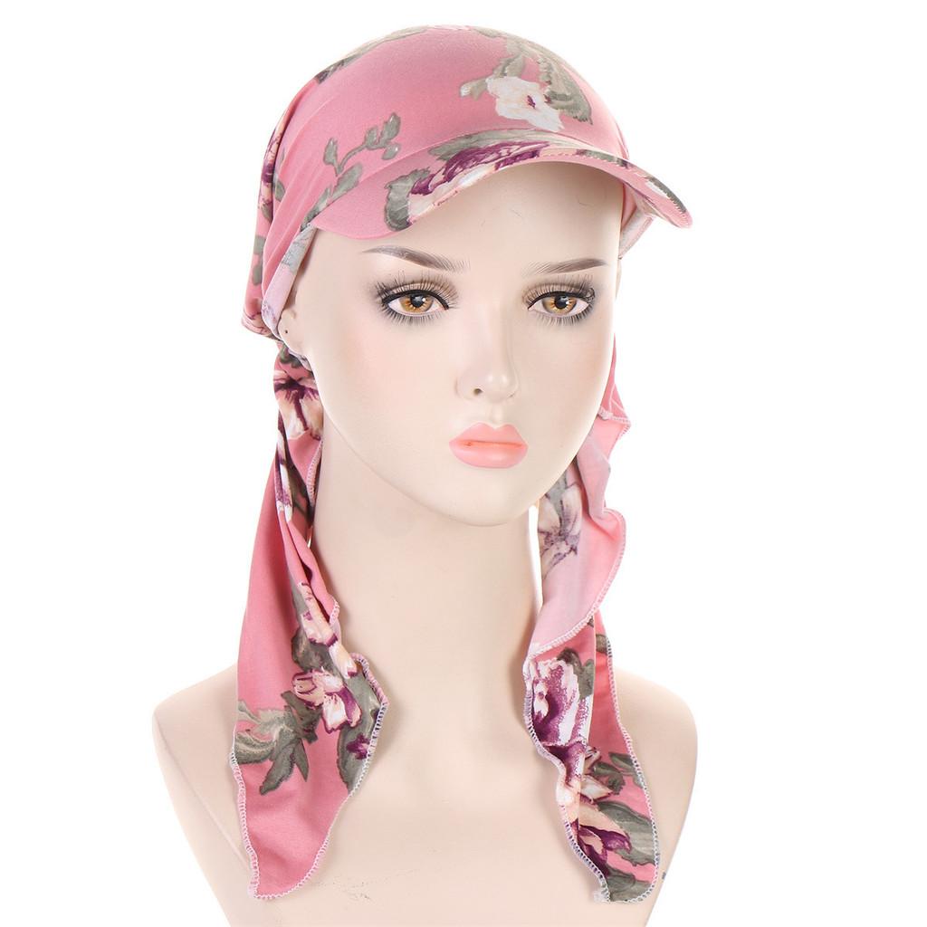 Elegant Head Wrap With Flower Motif For Daily Fashion And Outdoor Activities