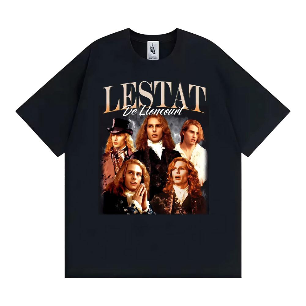 Lestat De Lioncourt Unisex Graphic T Shirt Men Women Clothing Summer Retro Gothic Fashion Tshirt Oversized Cotton Loose T Shirt
