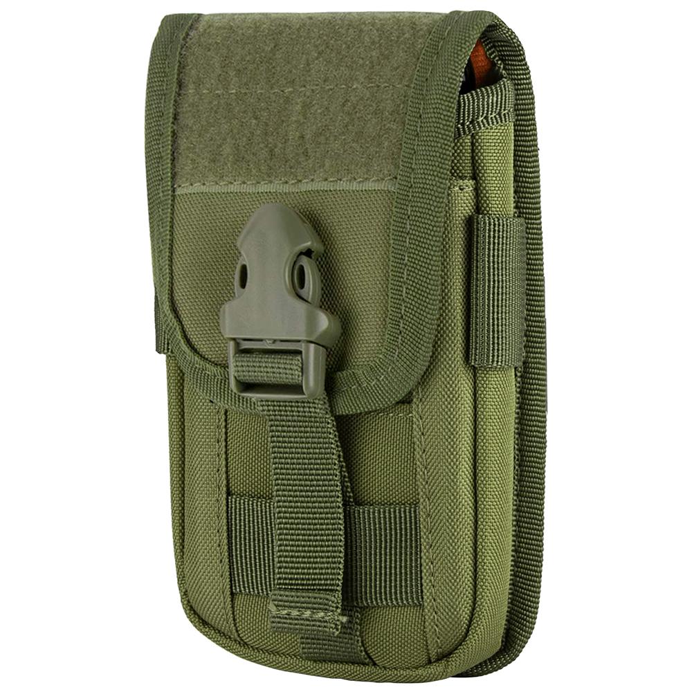MOLLE Phone Pouch & Card Holder EDC Utility Waist Bag Smartphone Holster with Gadget Organizer