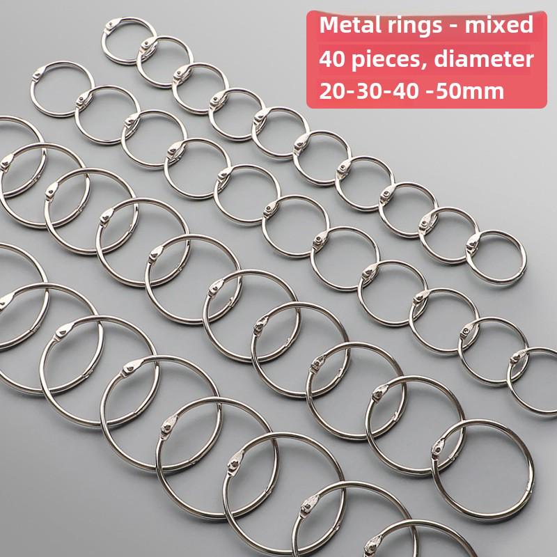 Segregator na karty w luźnych arkuszach, kółka segregatora, żelazne kółko do książki