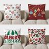 Home Decor Christmas Snowflake Pattern Decorative Pillow Pattern Cushion Cover Suitable For Sofa Bedroom Car Pillow Cover