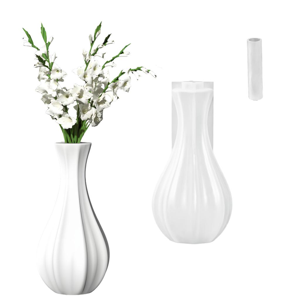 Kreative Silikonform zum Basteln von Vasen, Pflanzgefäßen, Blumentopf-Formen, geeignet zur Herstellung einfacher Vasen-Pflanzgefäße und Zementkunst