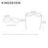 Kingseven Marke Design TR90 + Walnuss Holz Handgemachte Sonnenbrille Männer Polarisierte Brillen Zubehör Sonnenbrille Verstärktes Scharnier