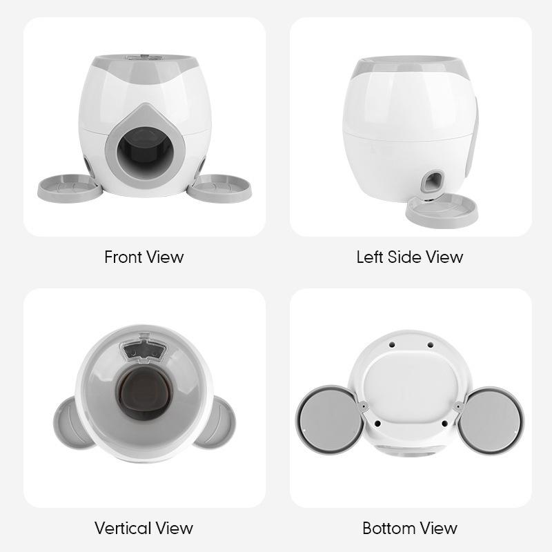 Interactive Dog Treat Launcher and Tennis Ball Dispenser