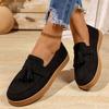 Women Plus‑Size Round‑Toe Flat Loafers Casual Daily Shoes