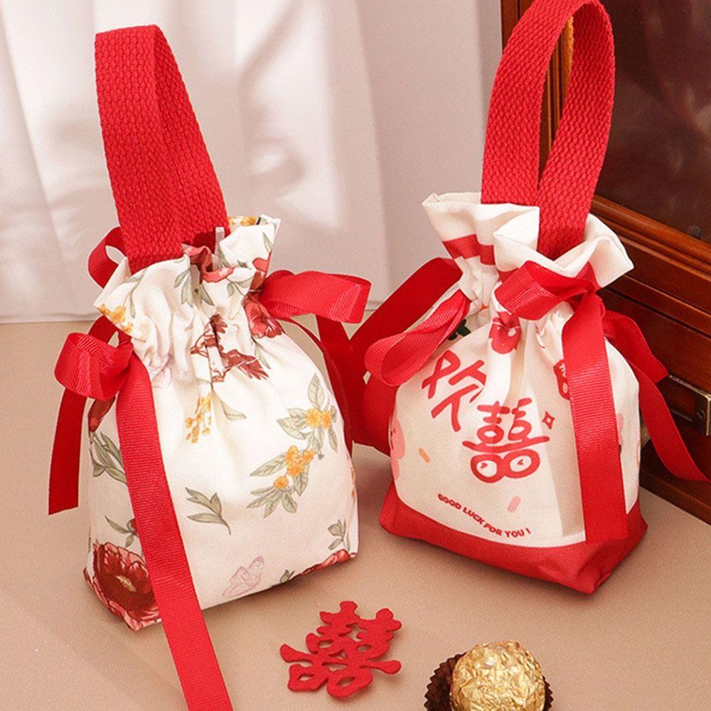 Portable Handheld Candy Bags Drawstring Candy Storage Bags Coin Purse New Candy Box