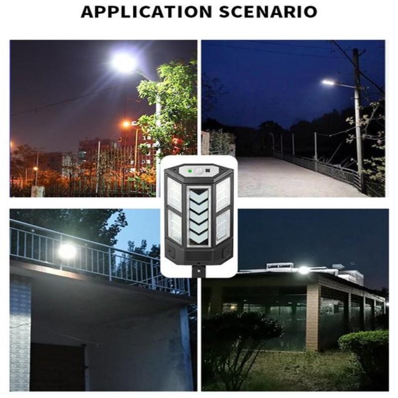 Lampă solară de exterior super luminoasă 43 LED Lampă de perete impermeabilă Lampă solară de exterior Lanternă solară de grădină