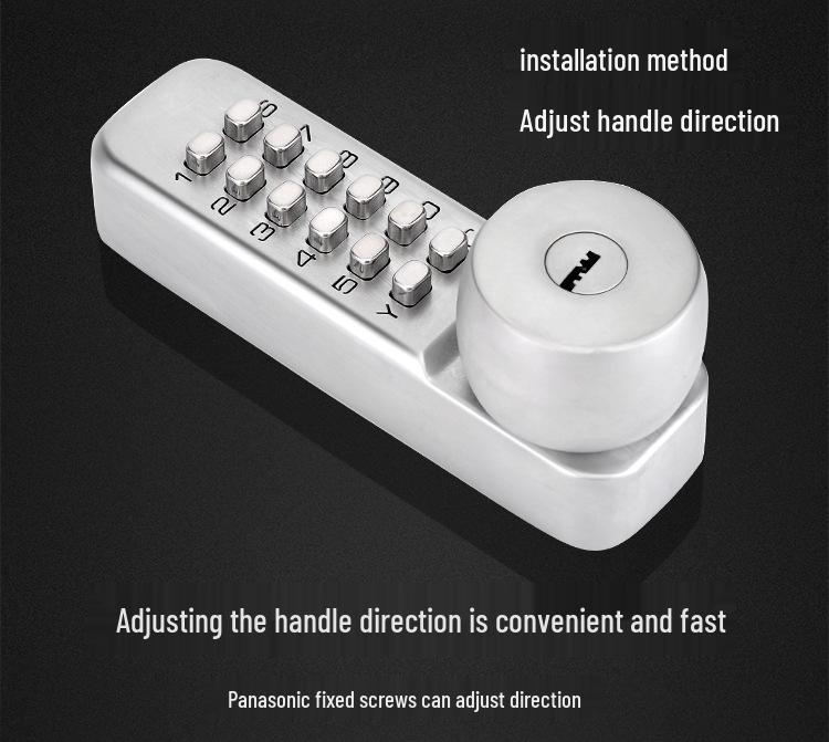 Kent Outdoor Key & Password Aluminum Door Lock with Always Open Feature