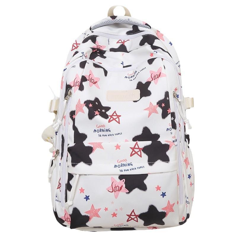 Schoolbag Children Elementary School Girls Junior High School Students College Students Large Capacity Star Backpack