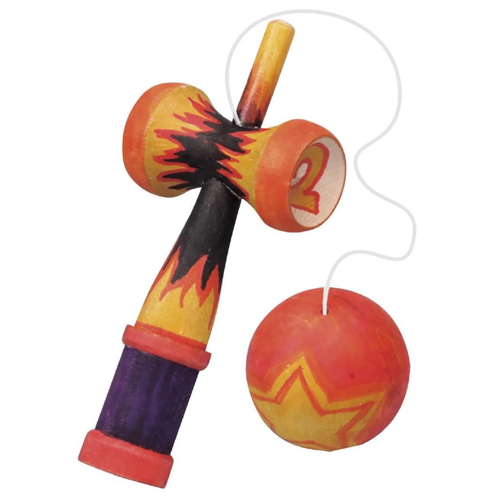 Artec Craft Workshop Set for 20 Wooden Kendama Cup and 58639 People (Japanese Ball) -