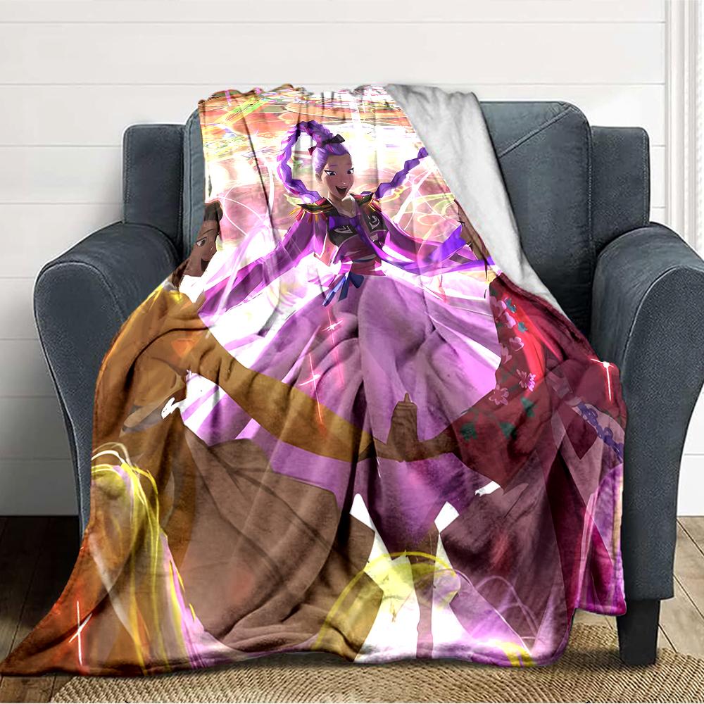 1pc KPop Demon Hunters7 Blanket, Gift, for Men and Women, Soft Blanket, Good for Sofa Bed Couch Travel, Lightweight Flannel Blanket