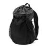 Packable Pack Backpack Compact Bag for Town [Fairweather] - Lightweight, Foldable, Outdoors, Use, Cycling, Men's & Women's (Black/HMPE Rip)