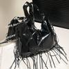 Retro bag women's large-capacity new autumn and winter niche shoulder underarm bag fringed tote bag