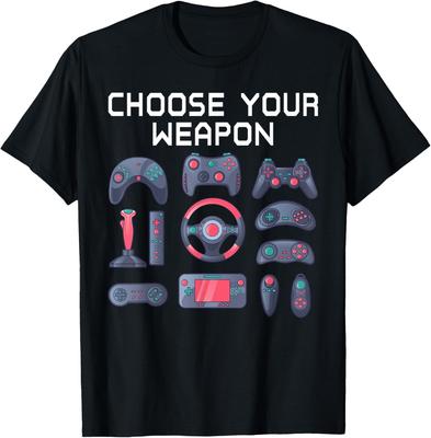 Choose Your Weapon Quote Men's Novelty Video Gamer Fun T-Shirt