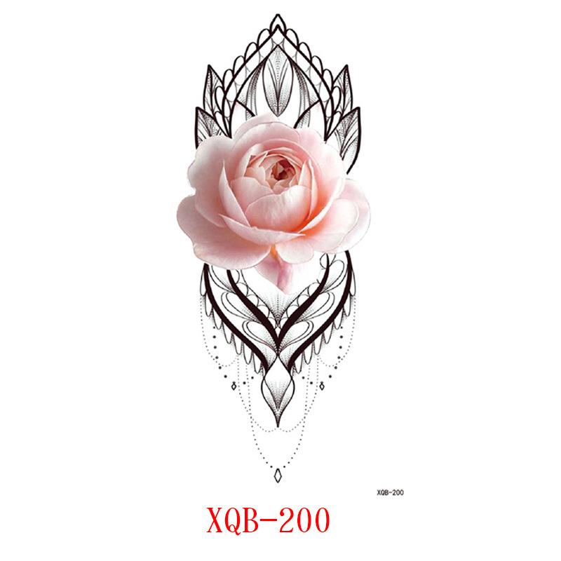 

Маленькие тату-наклейки на всю руку, Цветочные буквы, Тату-наклейки с животными, Черные тату-наклейки 114*210mm
