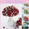 Realistic 15 Heads Artificial Rose Silk Bouquet For Exquisite Wedding And Event Decoration