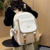 Japanese Girl Contrasting Color Schoolbag Junior High School Students Large-capacity Outdoor Travel Backpack