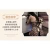 Man Want New Sex Underwear Sexy Leopard Print Nightclub Uniform Temptation Lace-up Hollow Hot Suit 9367