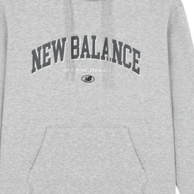 New Balance Sweatshirts Unisex Gray Hooded Moderate Regular 5CC17141-GR