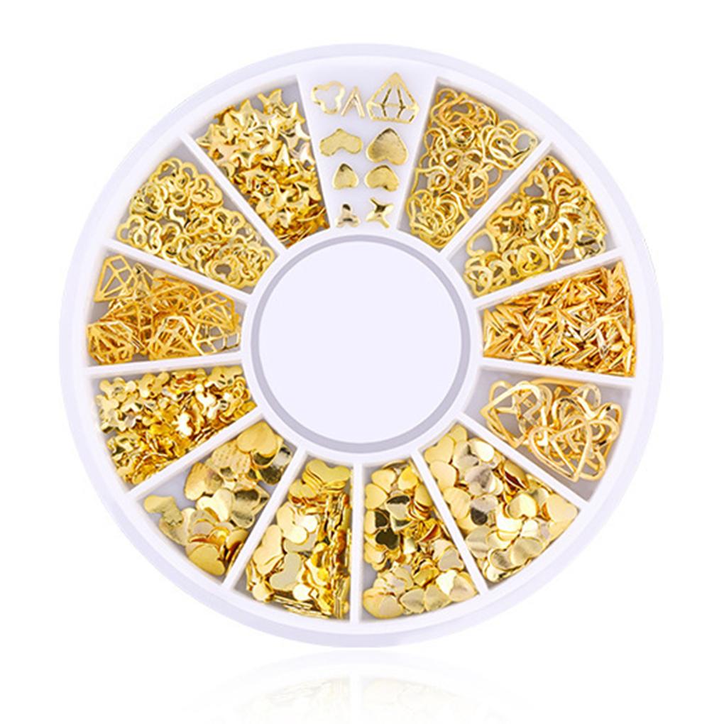 Manicure Sequin Heart Flower Moon Star Flakes Square Circle Paillette Decor
