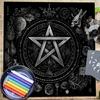 Moon Flower Star Astrology Tablecloth Tarots Divinations Tablecloth Altars Cloth Divinations Board Game Accessories