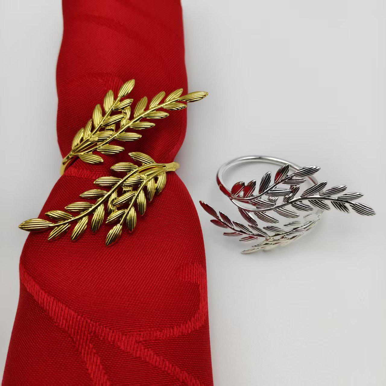 Кольца для салфеток  Колосья и листья пшеницы  - Аксессуары для отеля