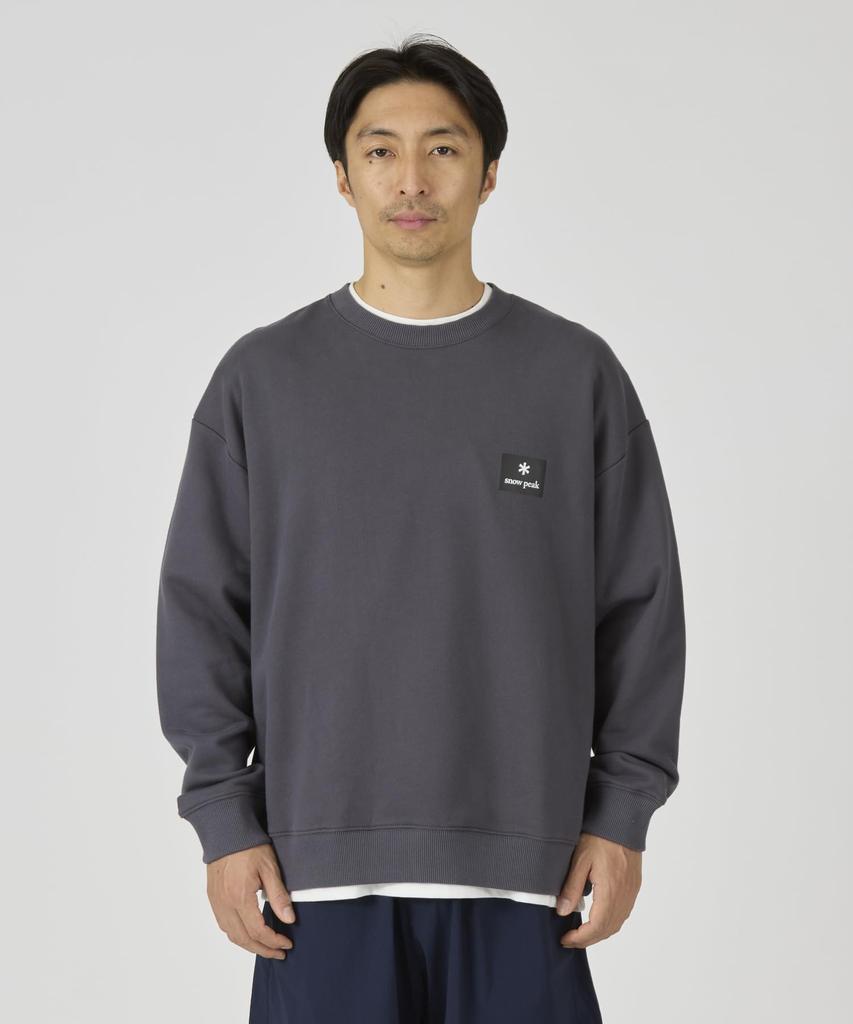 Snow Peak New Standard Square Logo Pullover Tops Pullover Off White Size S NSD-SW-25AU001 Men's Women's