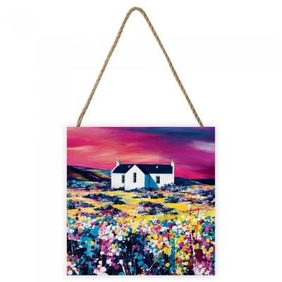 Avril Thomson Smith A Sky Of Pink Wooden Block