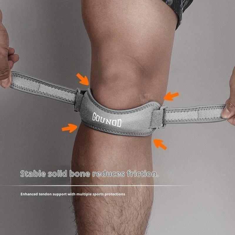 1/2 szt. Pas na rzepkę z ciśnieniowej skóry bydlęcej Sportowe ochraniacze na kolana Bieganie Amortyzacja Wstrząsów Ochraniacze na kolana Anti-Meniscus Fitness Jazda konna