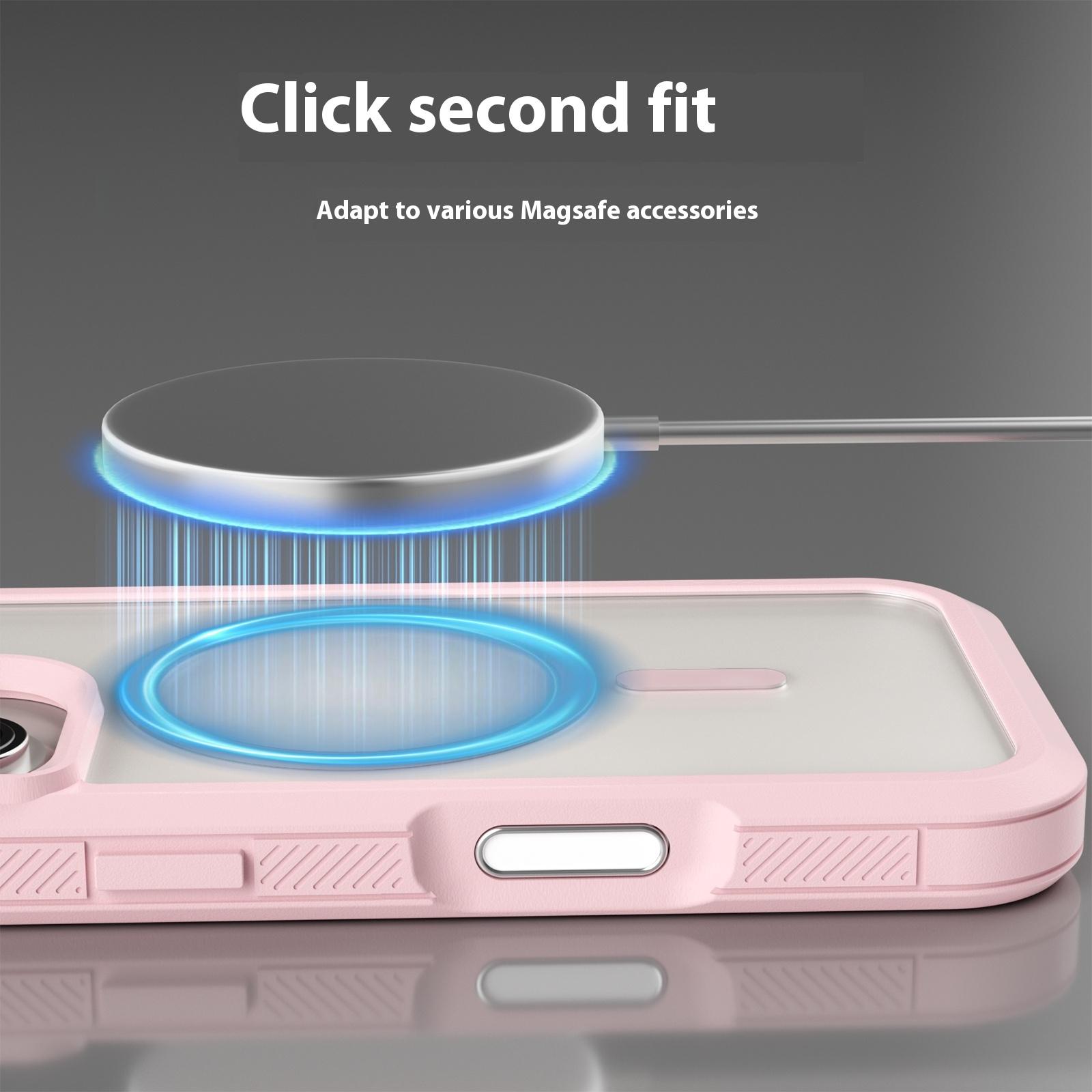 

For iPhone 16 Plus Magnetic Case Translucent Detachable 2 in 1 TPU+PC Shockproof Phone Cover Green