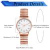 Women's Stainless Steel Bracelet Watch with Waterproof Design: Cute and Stylish Analog Display, One Size Fits Most, Quartz Movement, Rose Gold -