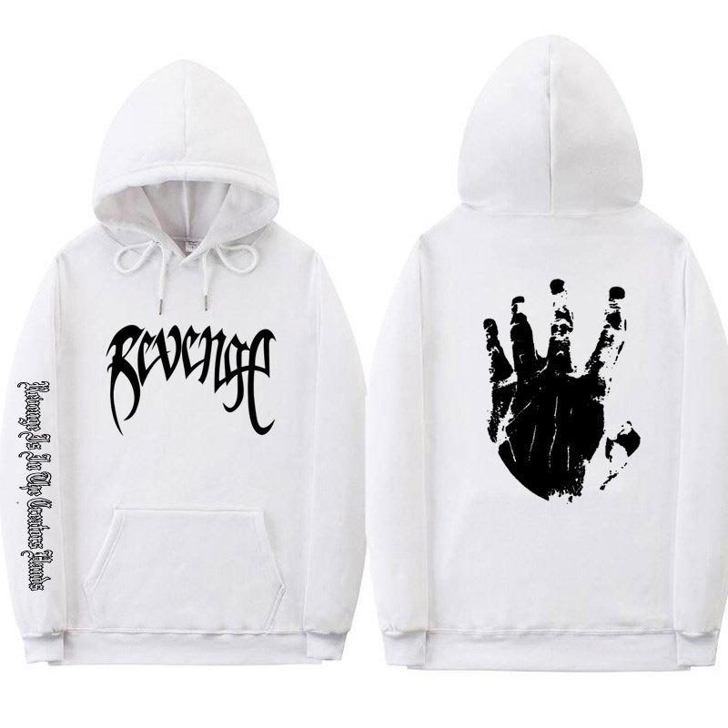 Xxxtentacion Unisex Gewickelte Bündchen Streetwear Revenge Hoodie Sweatshirt