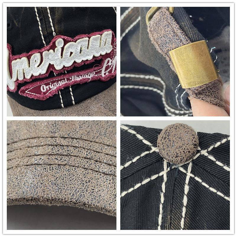 Vintage Adjustable Unisex Vintage Cap for Outdoor Hiking and Mountaineering
